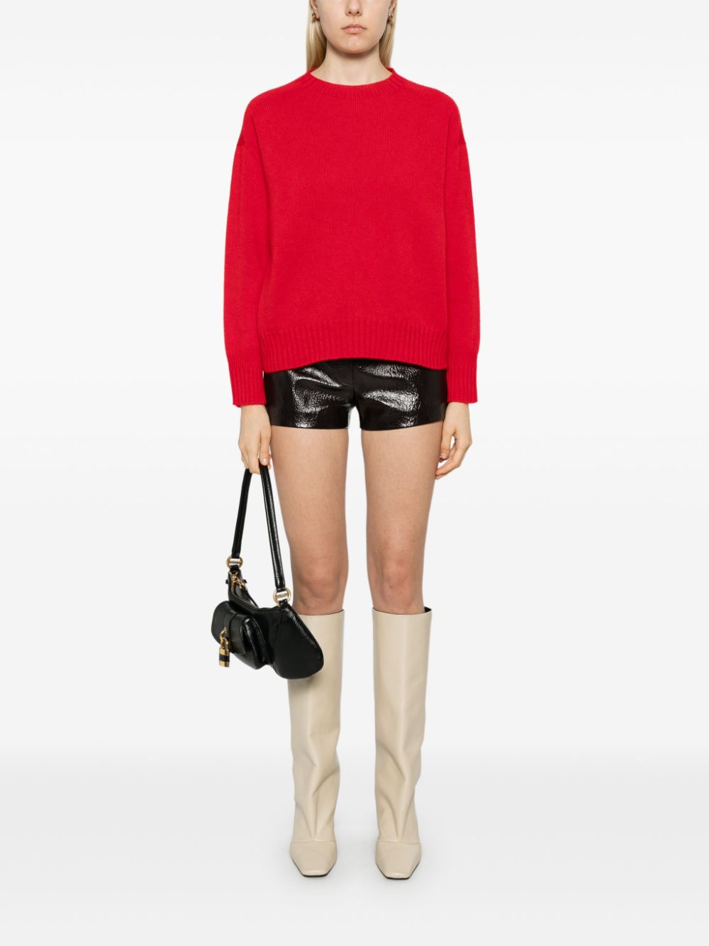 Vanisè crew-neck sweater - Red