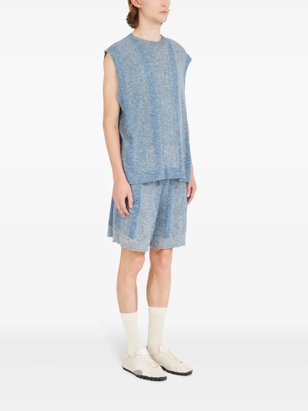 Maison Margiela Gebreide tanktop Blauw
