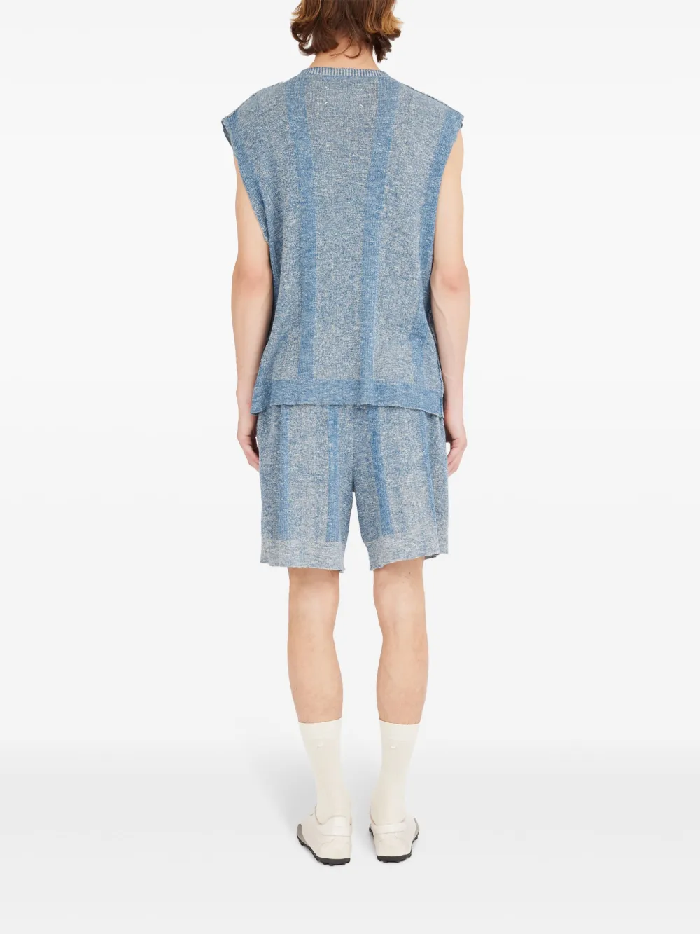 Maison Margiela Gebreide tanktop Blauw