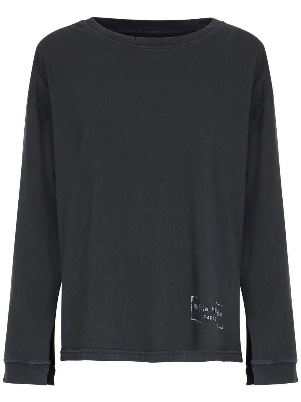 Maison Margiela logo-print cotton sweatshirt - Grey