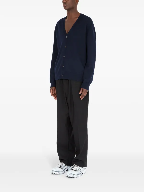 Maison Margiela Wool Cardigan | Blue | FARFETCH