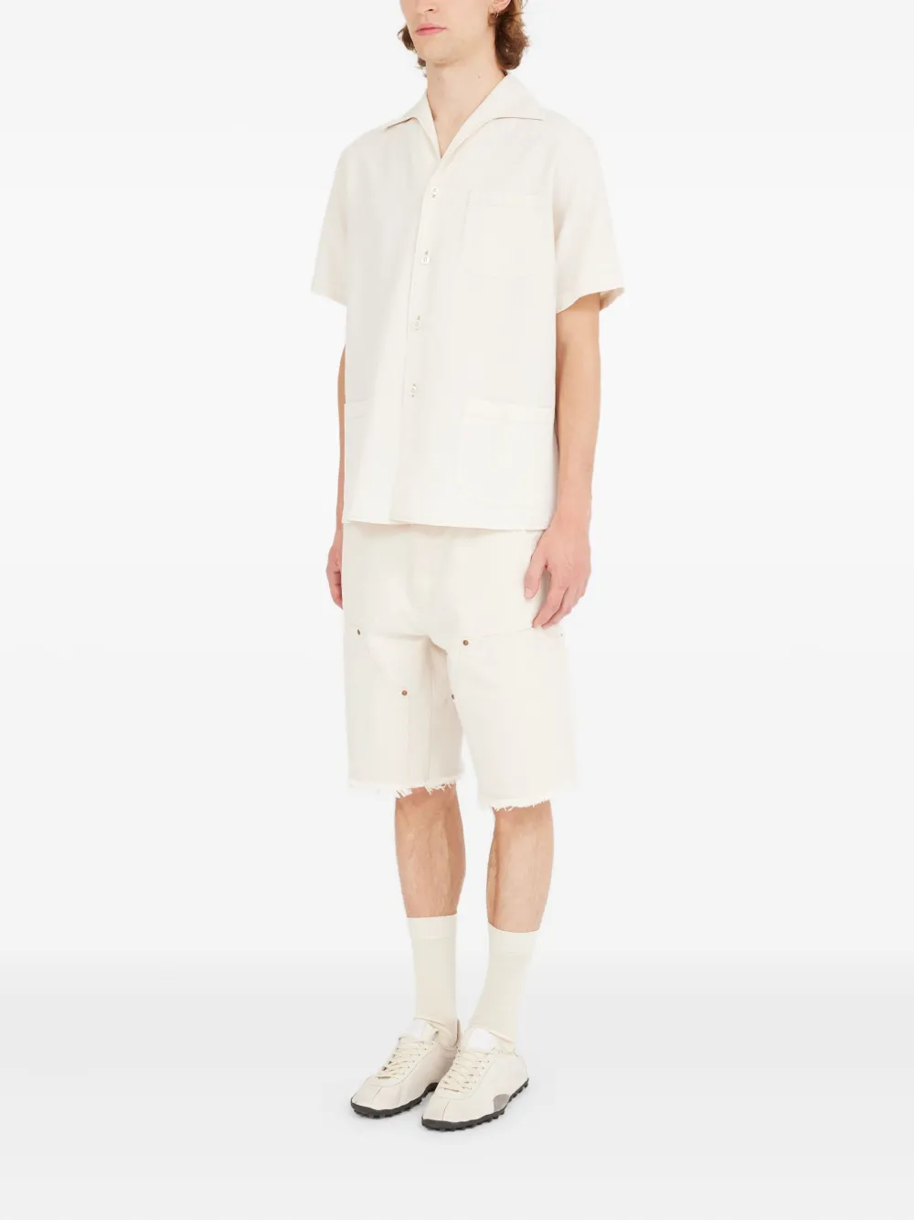 Maison Margiela overhemd met korte mouwen Wit
