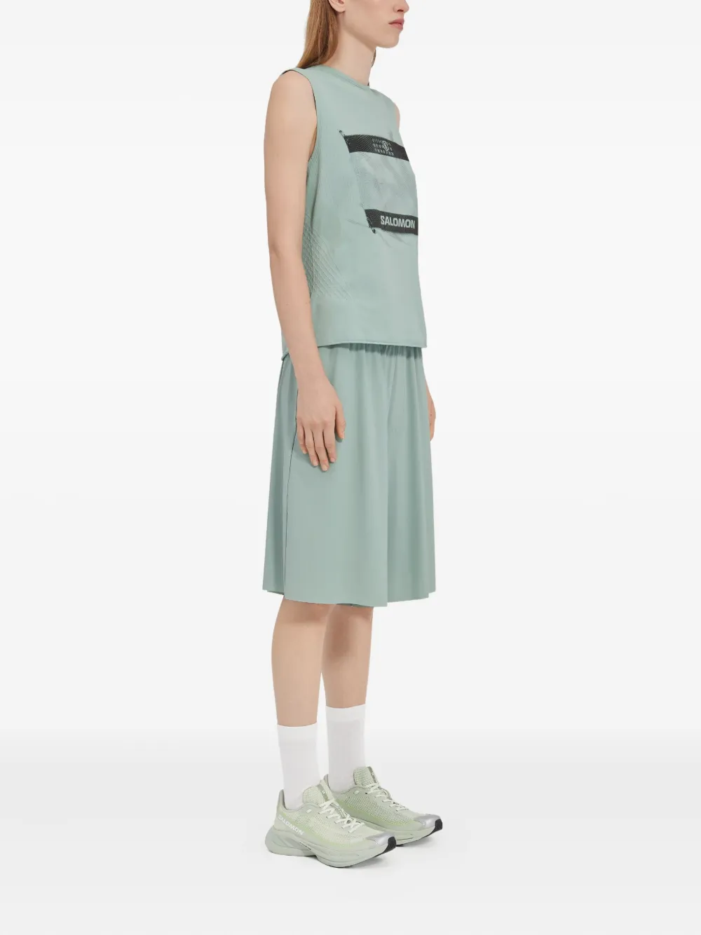 MM6 Maison Margiela X Salomon x Salomon Canotta con logo | Top | Image 3