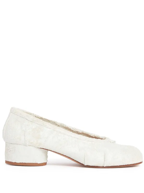 24AW new/Maison Margiela Tabiペイントパンプス Pumps White 26436276_57110469_600.jpg