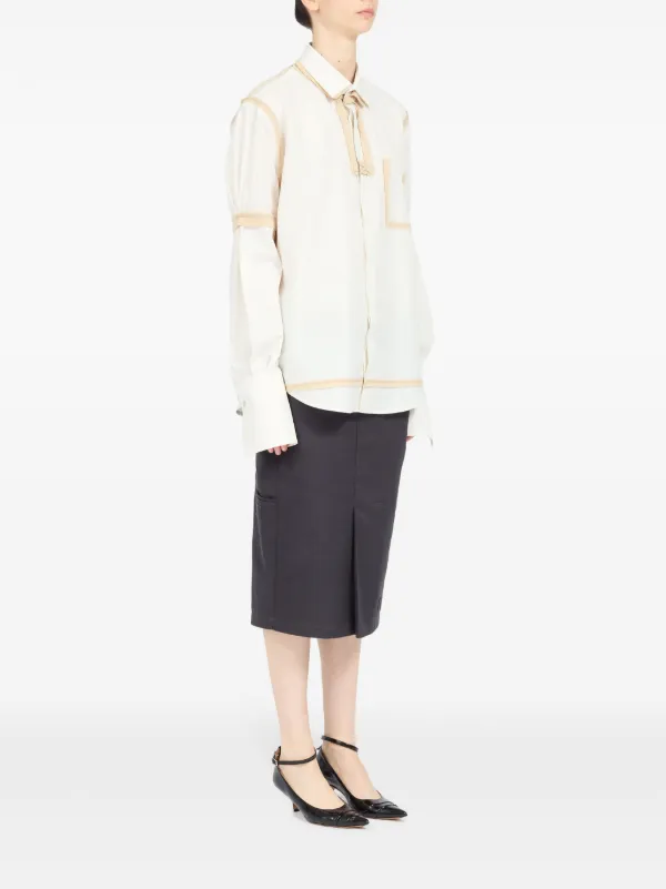 Maison Margiela ロングスリーブ シャツ | ホワイト | FARFETCH JP