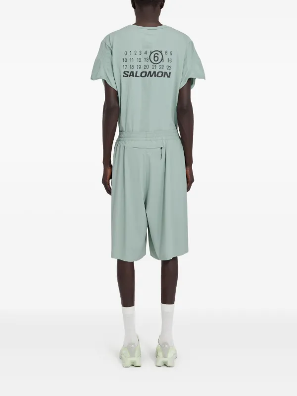 MM6 Maison Margiela X Salomon x Salomon プリント ショートパンツ