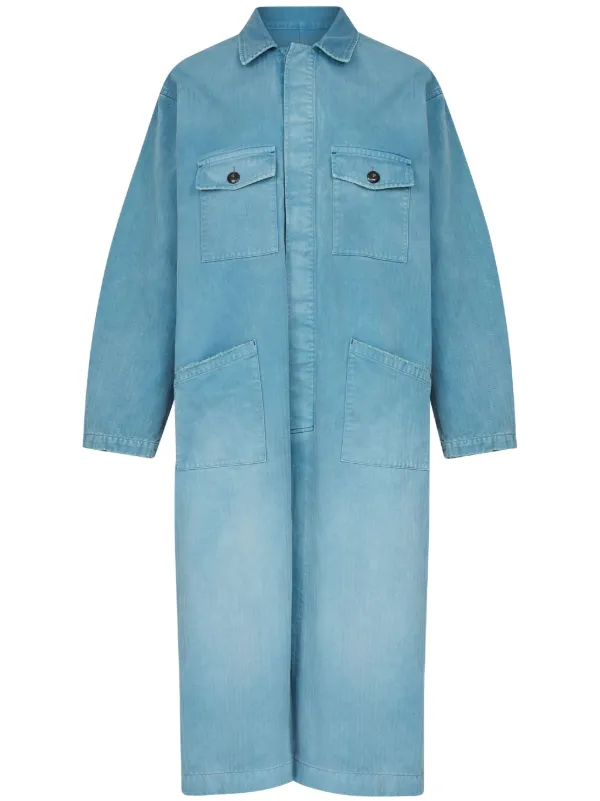 Maison Margiela トレンチコート | ブルー | FARFETCH JP