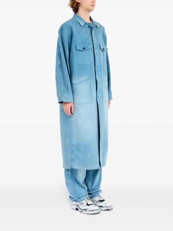 Maison Margiela トレンチコート | ブルー | FARFETCH JP