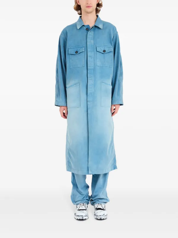 Maison Margiela トレンチコート | ブルー | FARFETCH JP
