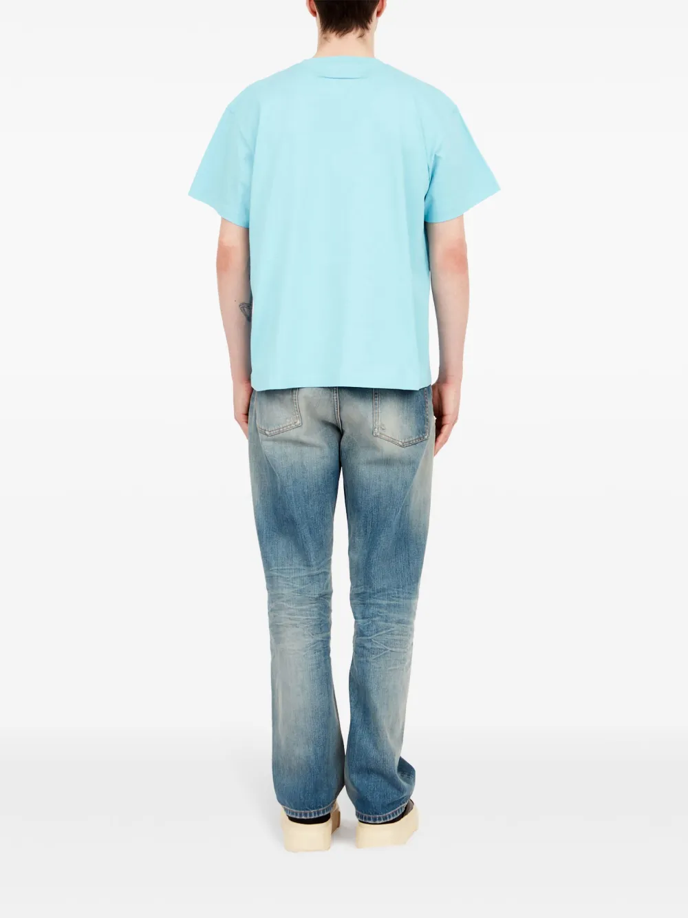 MM6 Maison Margiela T-shirt met tekst Blauw
