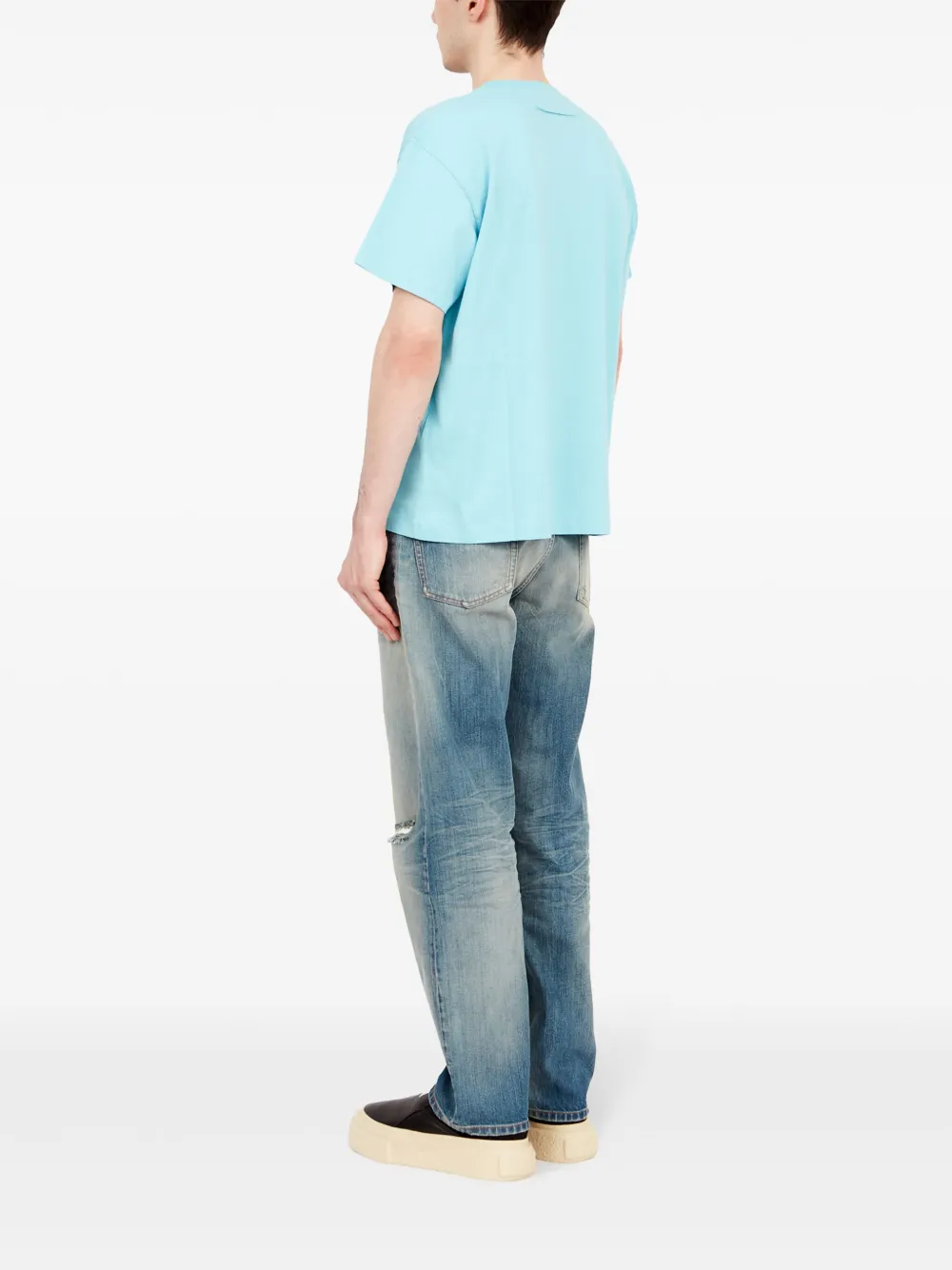 MM6 Maison Margiela T-shirt met tekst Blauw