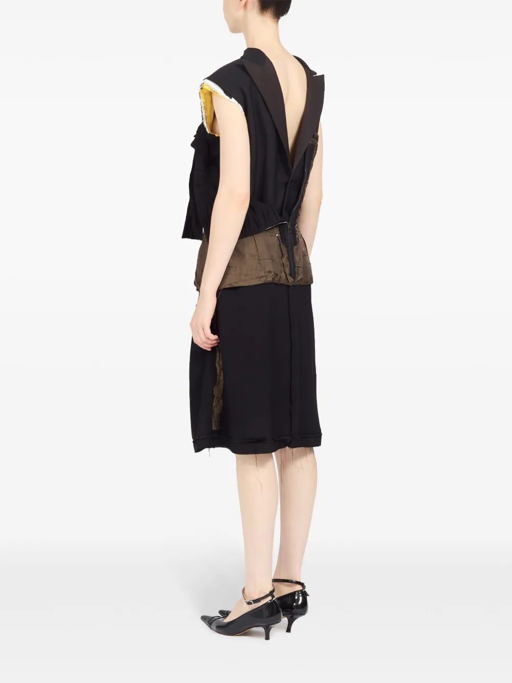 Maison Margiela Jurk met binnenste buiten effect Zwart