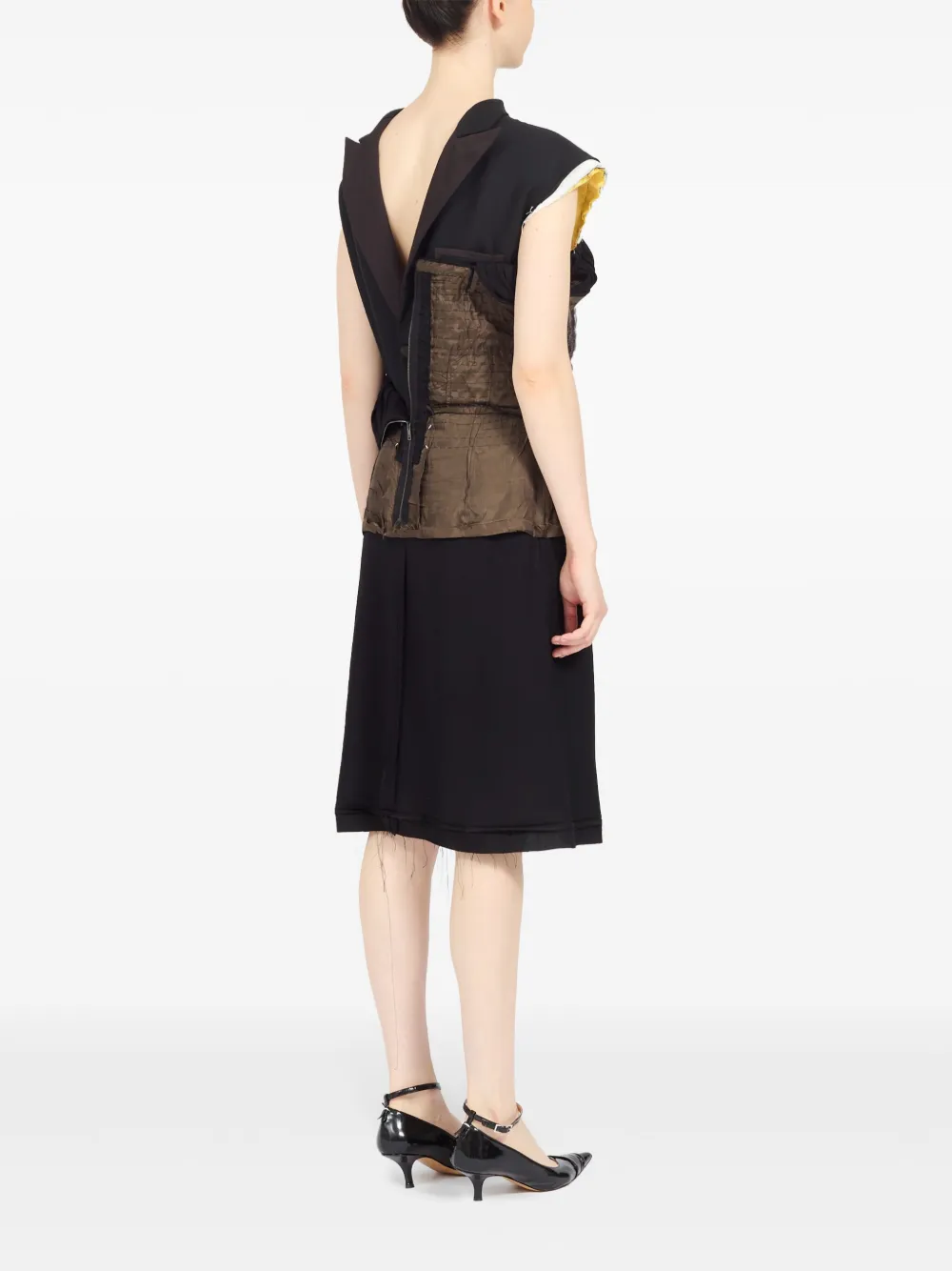 Maison Margiela Jurk met binnenste buiten effect Zwart