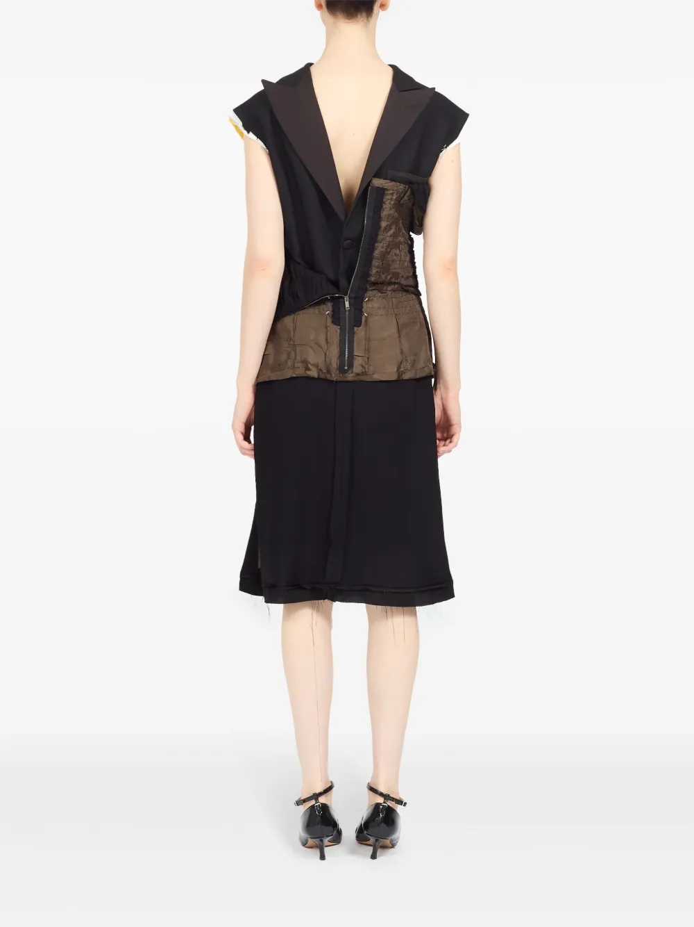 Maison Margiela Jurk met binnenste buiten effect Zwart