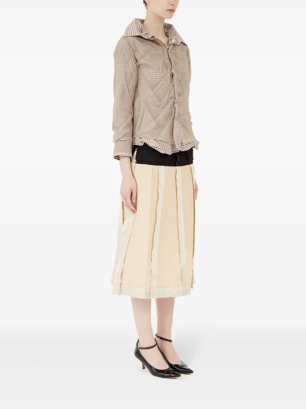Maison Margiela Checked Cotton Shirt | Neutrals | FARFETCH