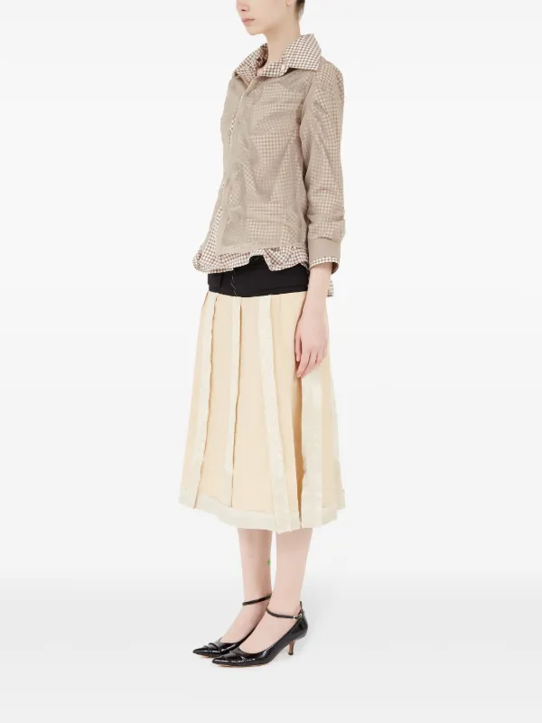 オールインワン・サロペット MAISON MARGIELA Women Shirts S51NA0065S20518121 Beige Maison Margiela Checked Cotton Shirt | Neutrals | FARFETCH
