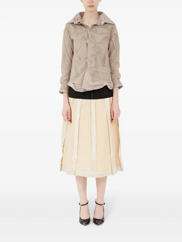 オールインワン・サロペット MAISON MARGIELA Women Shirts S51NA0065S20518121 Beige Maison Margiela Checked Cotton Shirt | Neutrals | FARFETCH