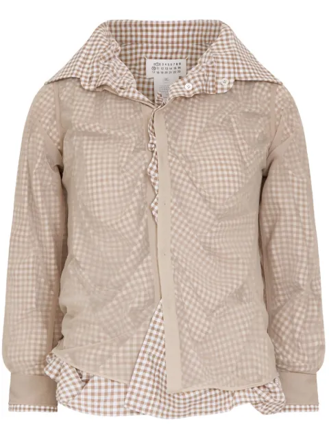 Maison Margiela checked cotton shirt