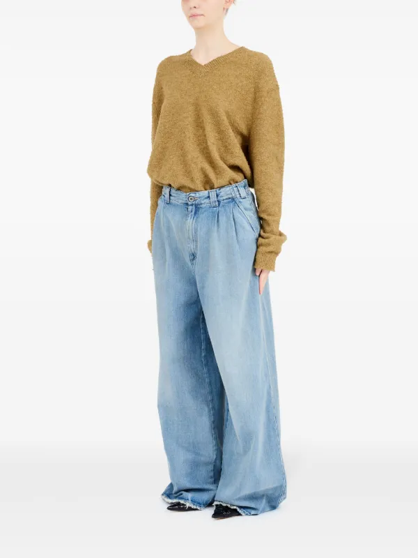 Maison Margiela Cotton wide-leg Jeans | Blue | FARFETCH