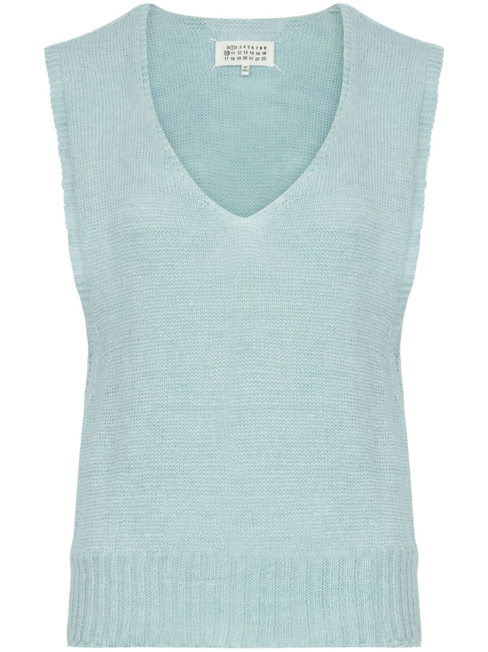 Maison Margiela Fussbett knitted top - Blue