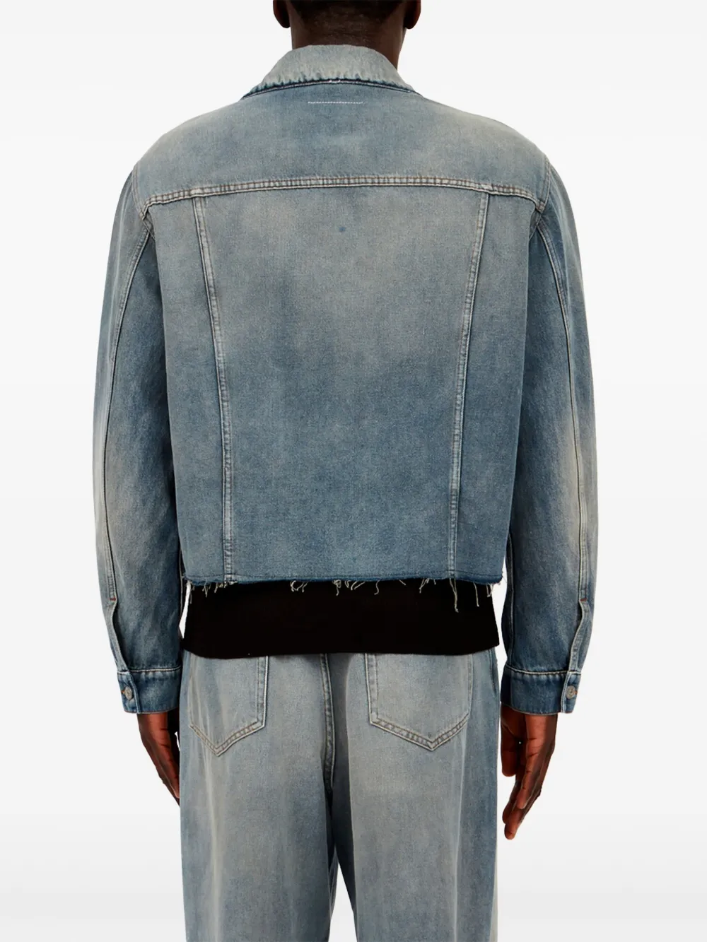 MM6 Maison Margiela Denim jack Blauw