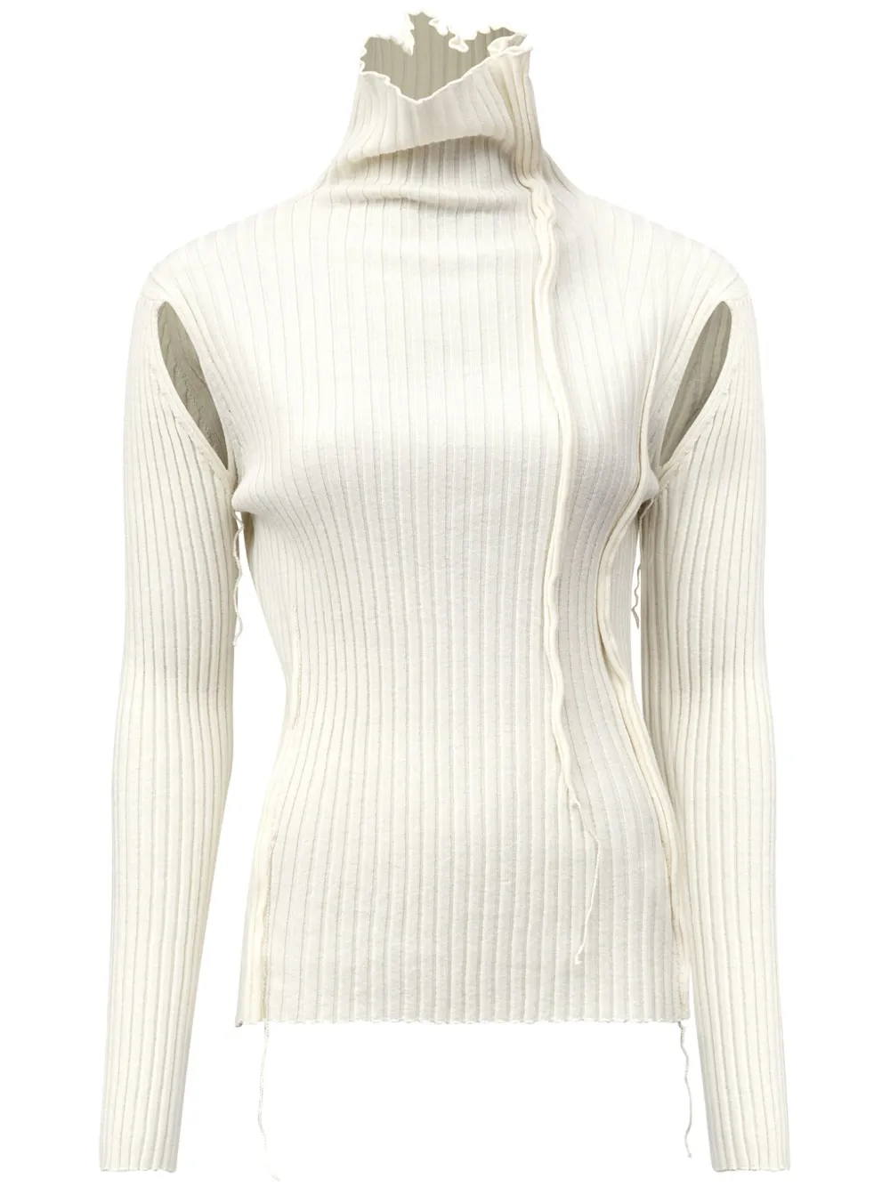 MM6 Maison Margiela タートルネック セーター - ホワイト MM6 Maison Margiela タートルネック セーター - ホワイト