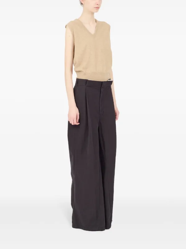 Maison Margiela Vネック ニットベスト | ニュートラル | FARFETCH JP