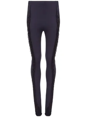 Maison Margiela ラインストーン レギンス | ブラック | FARFETCH JP
