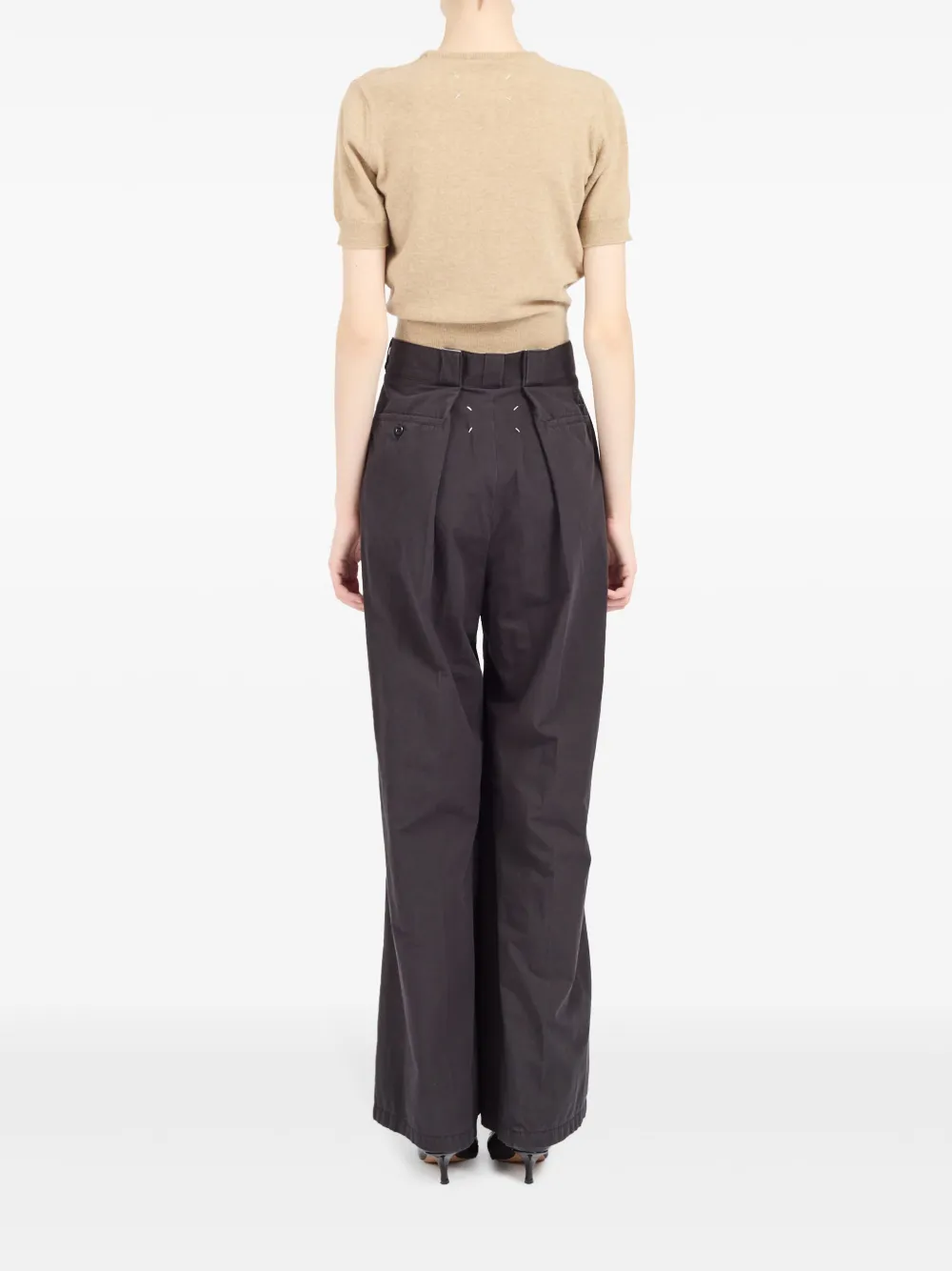 Maison Margiela Trui met ronde hals Beige