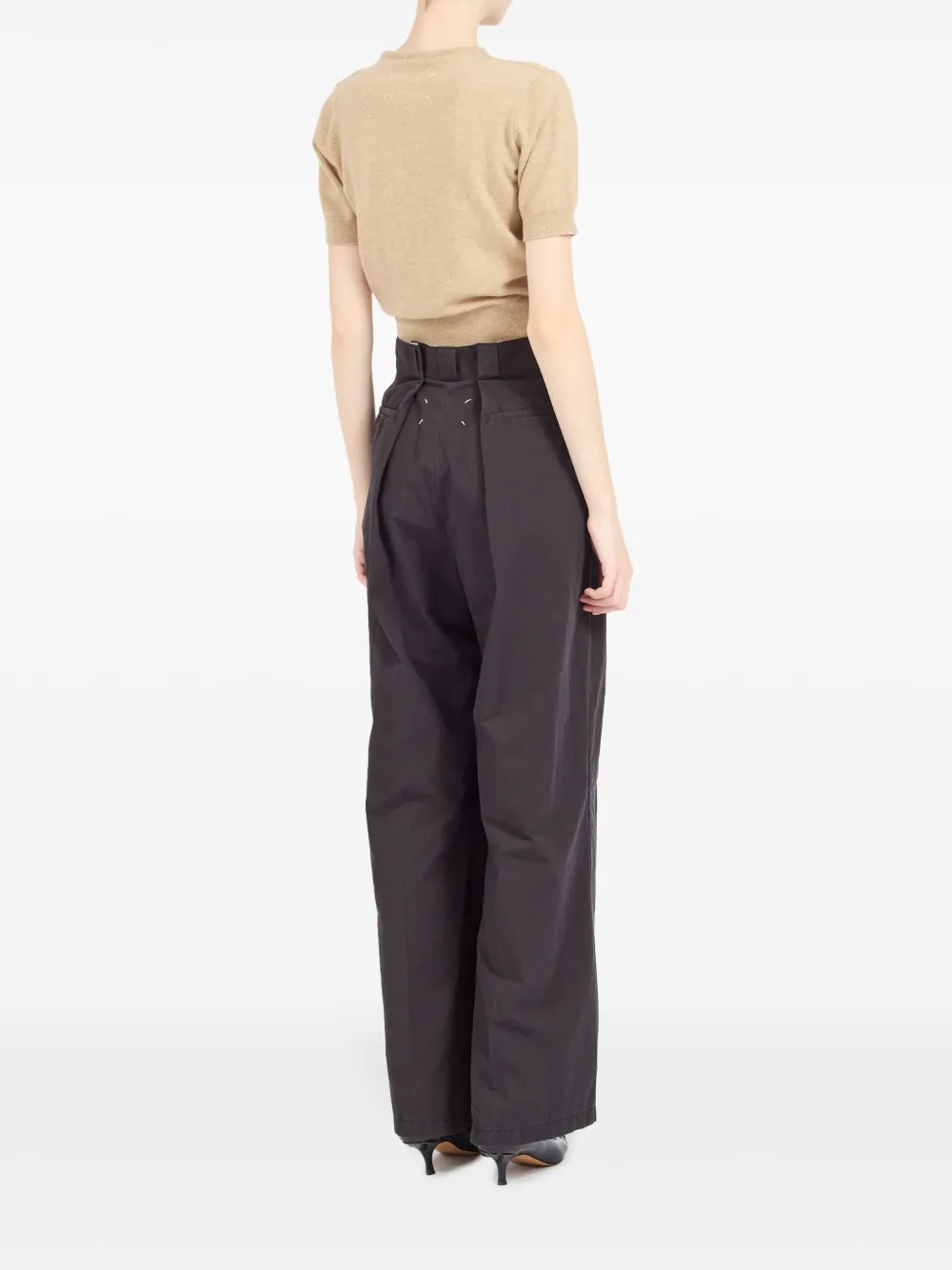 Maison Margiela Trui met ronde hals Beige