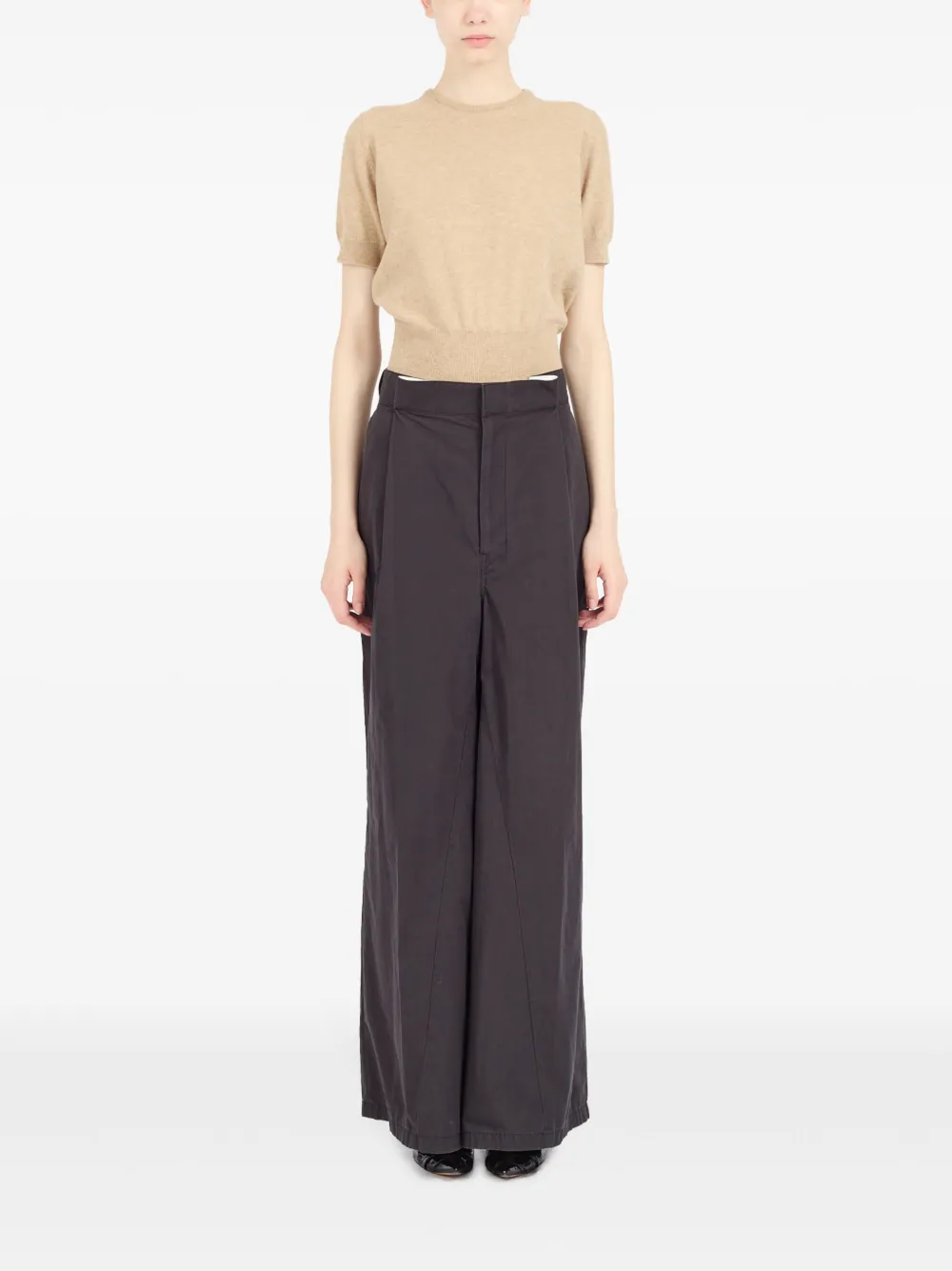 Maison Margiela Trui met ronde hals - Beige