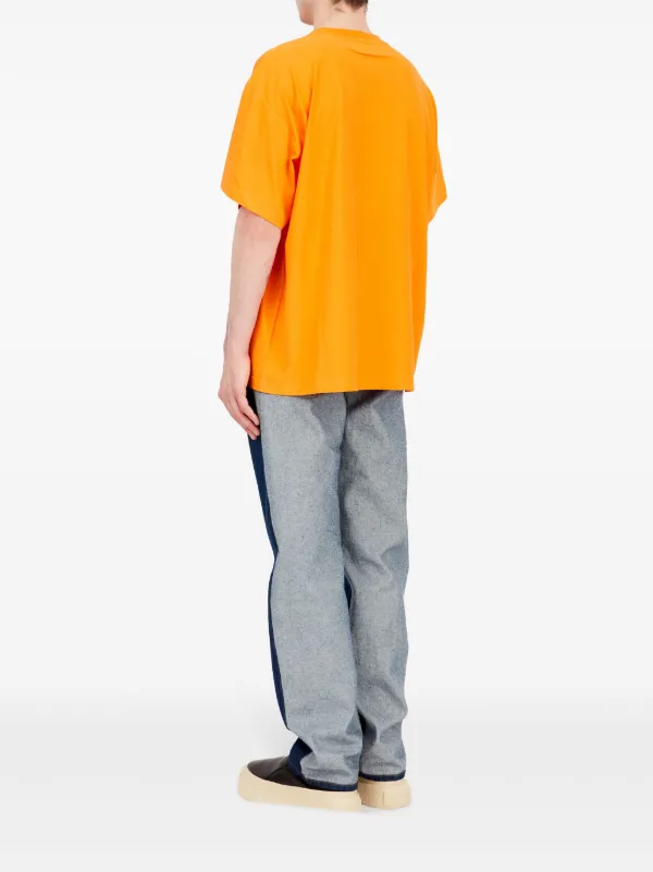 MM6 水色 半袖Tシャツ オレンジネット付き エムエムシックス メゾン マルジェラ MM6 Maison Margiela MM6