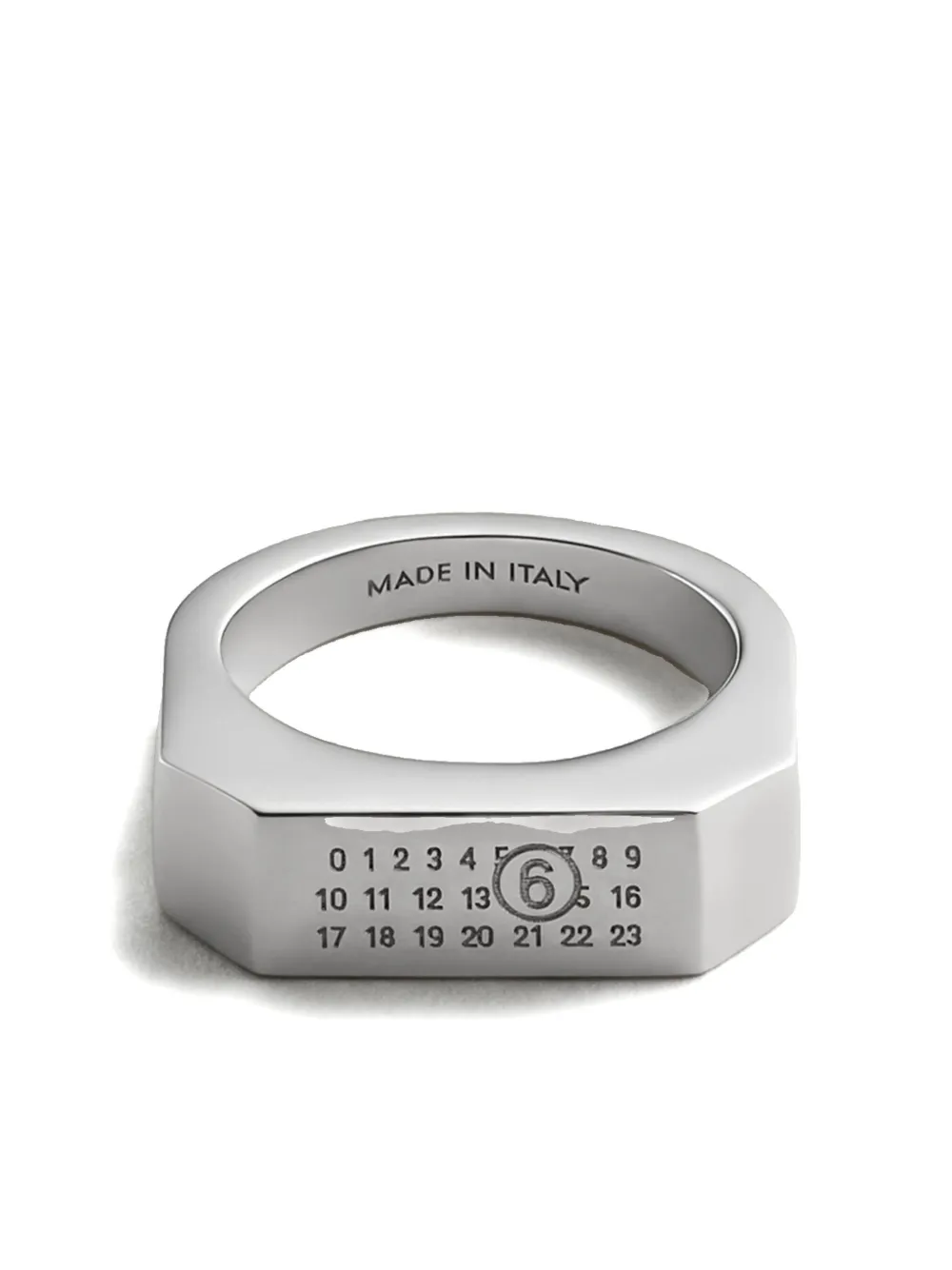 MM6 Maison Margiela signet ring - Argento