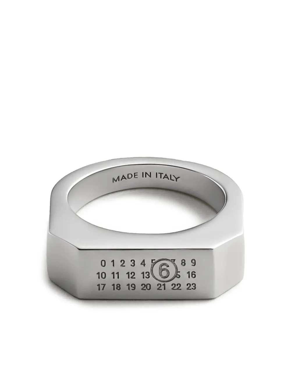 MM6 Maison Margiela Anello a sigillo | argento | Image 1