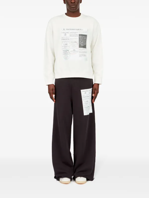 MM6 Maison Margiela グラフィック スウェットシャツ | ホワイト 