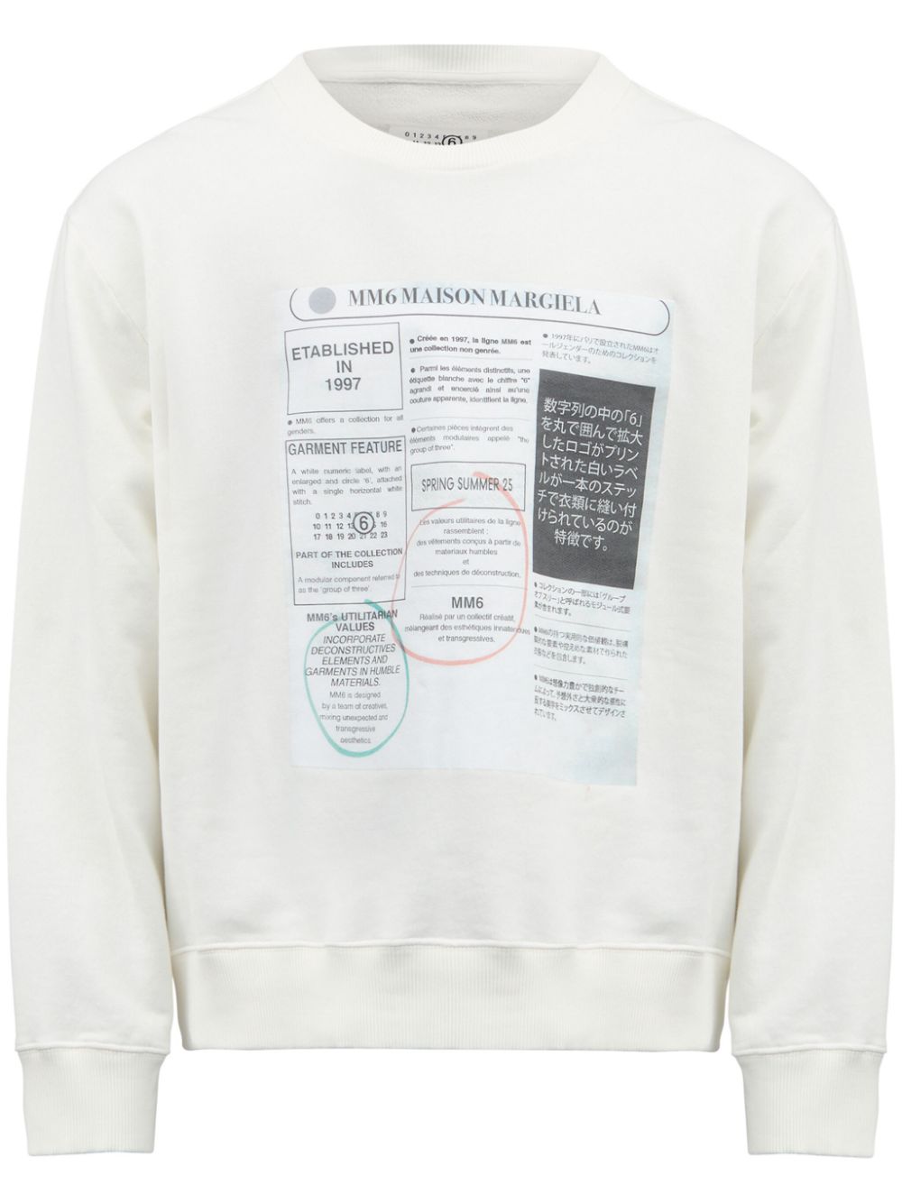 MM6 Maison Margiela graphic-print sweatshirt Men