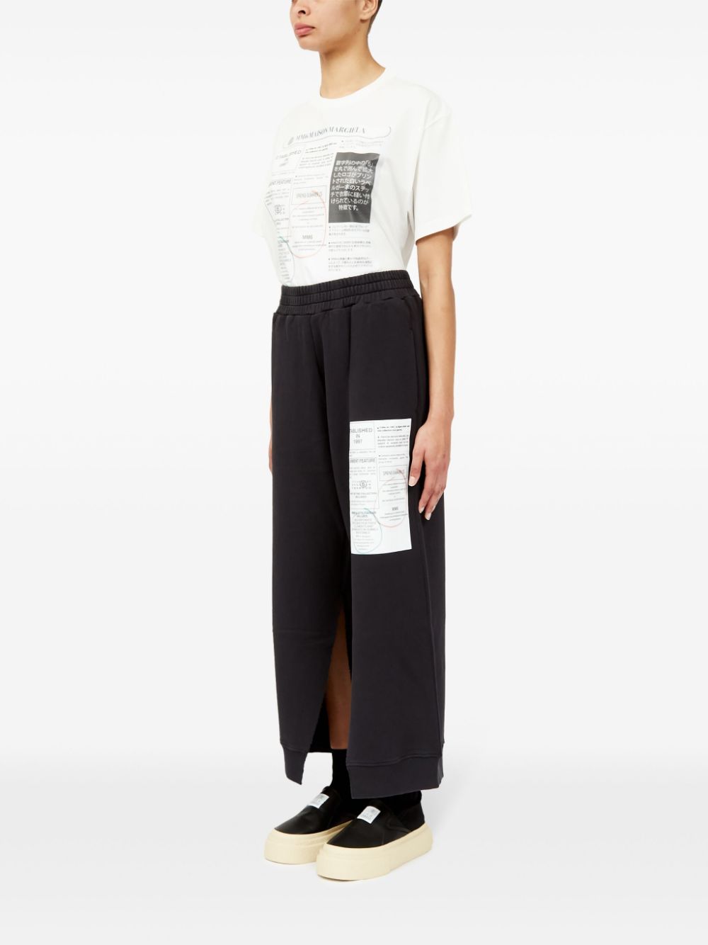 MM6 Maison Margiela numbers-motif flared trousers Women