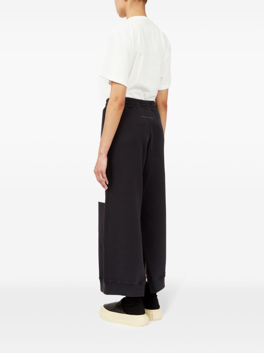 MM6 Maison Margiela numbers-motif flared trousers Women