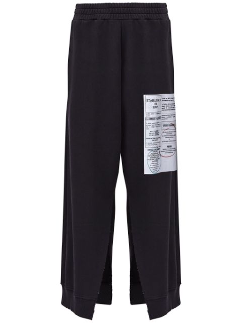 MM6 Maison Margiela numbers-motif flared trousers Women