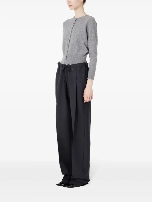 Maison Margiela メゾンマルジェラ センタープレス パンツ Maison Margiela センタープレス パンツ | ブラック | FARFETCH JP