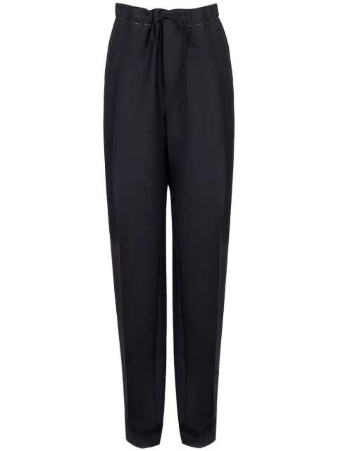 Maison Margiela drawstring pressed crease trousers