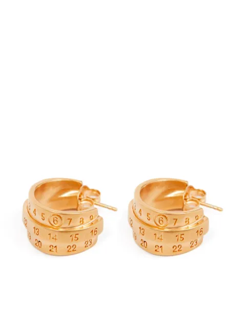 MM6 Maison Margiela triple-logo earrings
