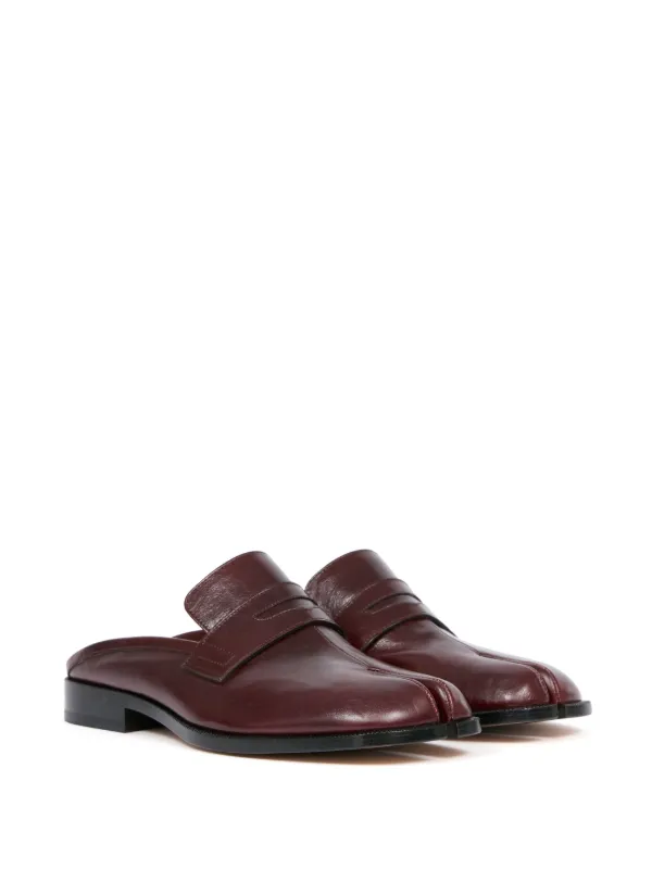 【関税&送料込み】Maison Margiela Tabi Leather Mules Maison Margiela Tabi Leather Mules | Red | FARFETCH
