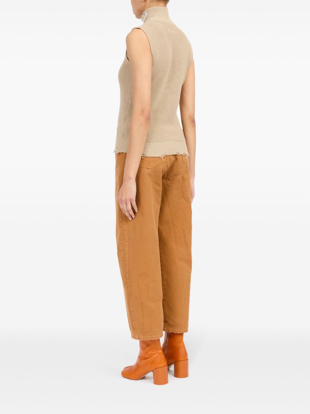 MM6 Maison Margiela zip-up knitted top Women