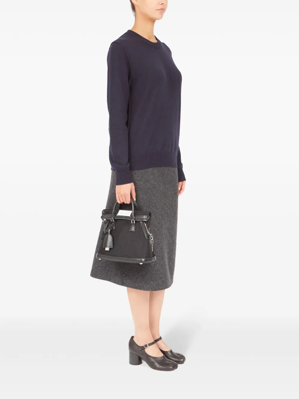 Maison Margiela 5AC Classique kleine shopper Zwart