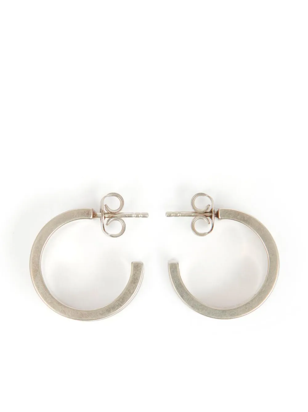 MM6 Maison Margiela ロゴ ピアス - シルバートーン MM6 Maison Margiela ロゴ ピアス - シルバートーン