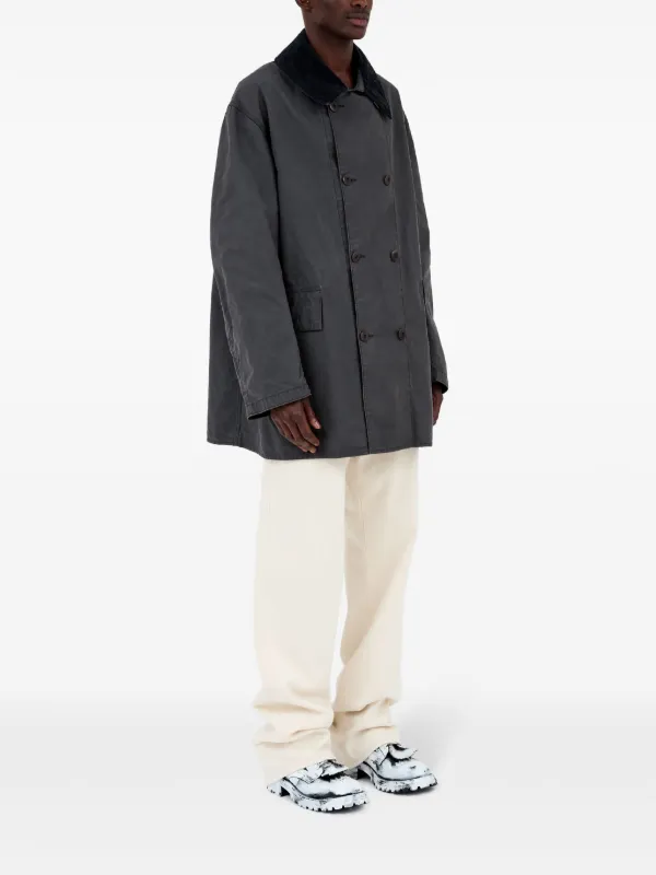 Maison Margiela Cotton double-breasted Jacket | Blue | FARFETCH