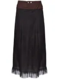 Maison Margiela tulle midi skirt - Black