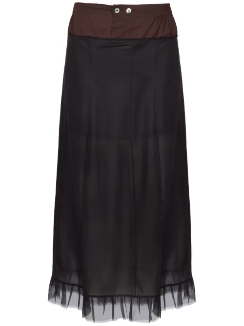 Jupe en tulle à coupe mi-longue - Maison Margiela - Modalova