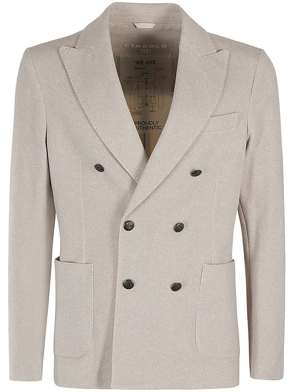 Circolo 1901 cotton blazer - Grey